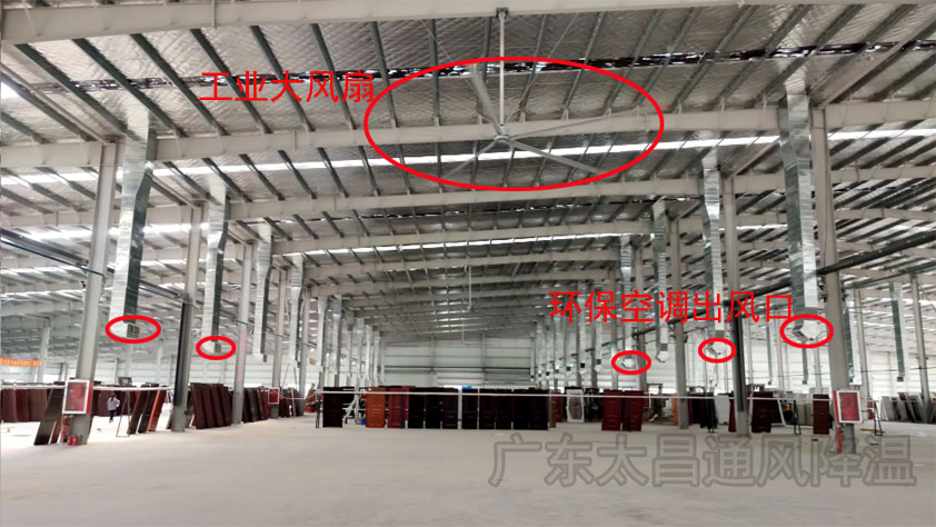 夏季廠房車間降溫扇機(jī)互補有效解決方案