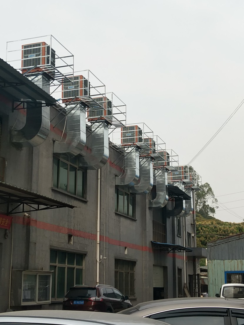 打磨車間環(huán)?？照{(diào)降溫工程